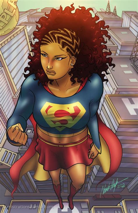 black supergirl|black girl afro superhero.